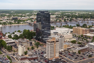 Looking north from the Regions bldg  Little Rock, Arkansas